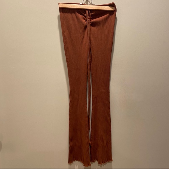 Shein Cinched Waist Brown Pants - Picture 1 of 4